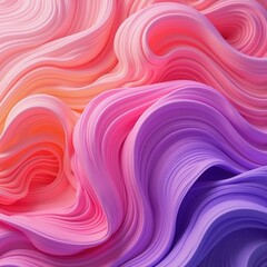 Fototapeta premium Vibrant fluid waves of pink and purple hues create a dynamic and abstract background, perfect for digital projects, branding, or artistic presentations.