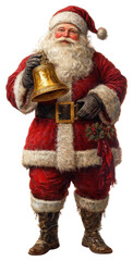 PNG Santa Claus christmas festive golden.