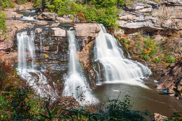 Blackwater Falls along the Blackwater River in Blackwater Falls State Park. Davis. West Virginia