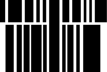 Barcode in the shape of gift box