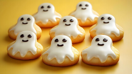 Cute Ghost Cookies for Halloween Treats