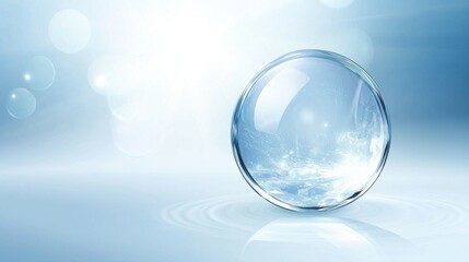 Radiant Glass Sphere Background for Luminous Visuals