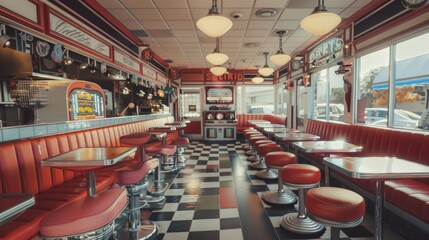 Retro Diner Interior Design