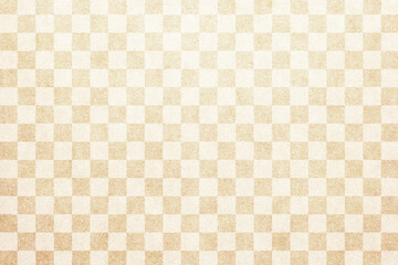 和紙 ベージュ 市松模様 正月 背景 テクスチャ