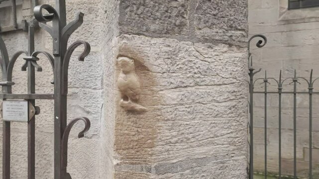 Dijon,France - October 2, 2024: The magic owl in Dijon, France
