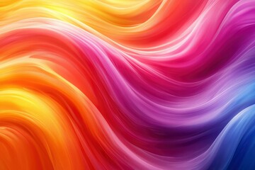 Fototapeta premium Abstract Rainbow Swirls with Glowing Light Effects