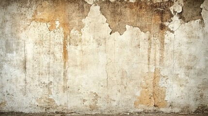Obraz premium Textured Wall with Weathered Paint and Stains