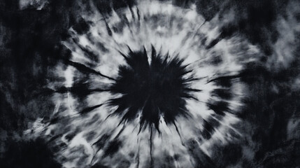 Abstract black and white tie dye pattern background