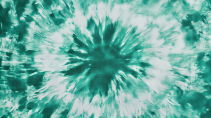 Obraz premium Abstract Green and White Tie Dye Swirl Pattern
