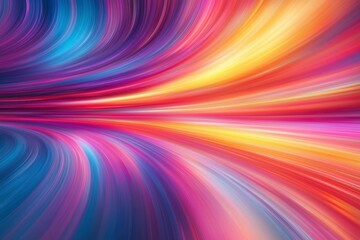 Obraz premium Abstract Swirling Lines of Blue, Purple, Red, and Yellow