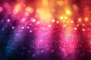 Fototapeta premium Abstract Blurred Background with Pink, Red, and Yellow Bokeh Lights
