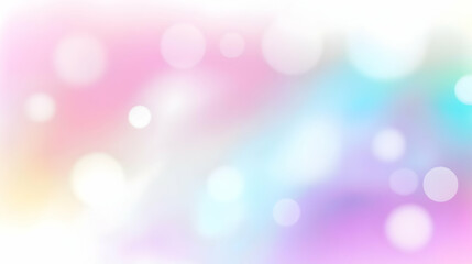 Obraz premium Soft Pastel Rainbow Background with Blurred Bokeh Effect