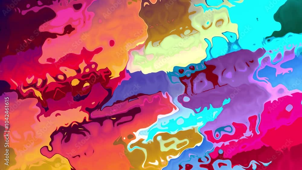 Poster elegant and modern colorful slow wave animation suitable for graphic visual needs. wave animation
