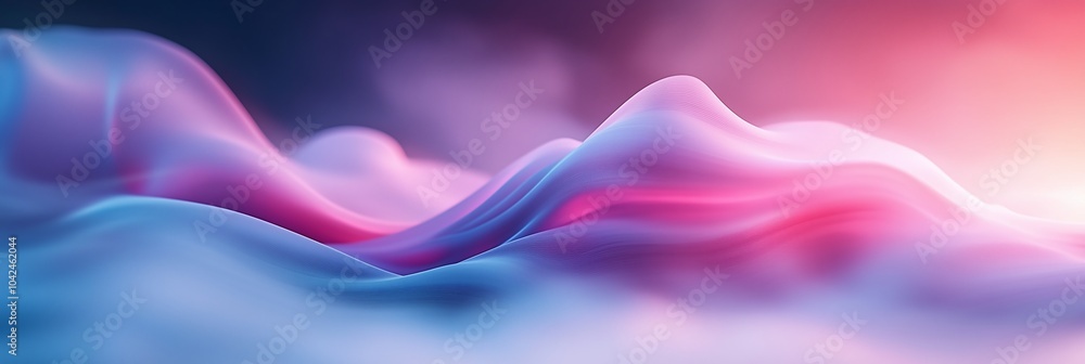 Poster a beautiful gradient background with smooth lines and curves