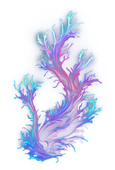 PNG Seaweed pattern purple nature.