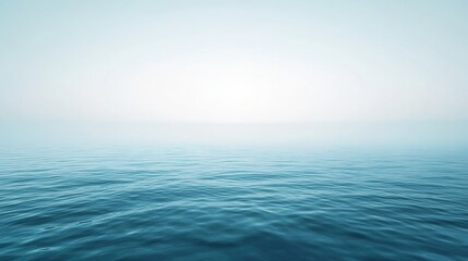 Obraz premium Serene Tranquil Blue Ocean and Sky Background