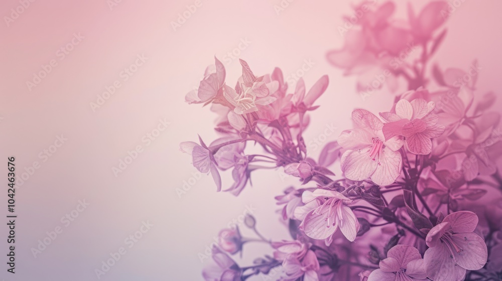 Canvas Prints Delicate Pink Blossom Branch