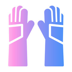 fencing gloves Gradient icon