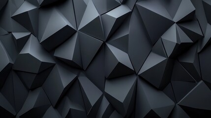 Abstract Black Geometric Shapes Background