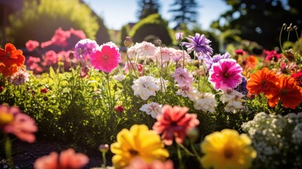 Fototapeta premium A Colorful Garden in Bloom