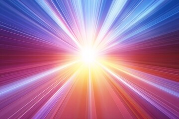 Obraz premium Abstract Light Rays Background Radiating Sunburst Colorful Energy Bright Glowing Light