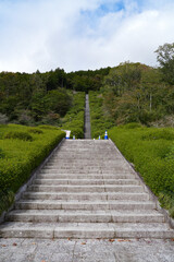 富士霊園の階段