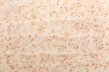Sample of natural body scrub as background, closeup
