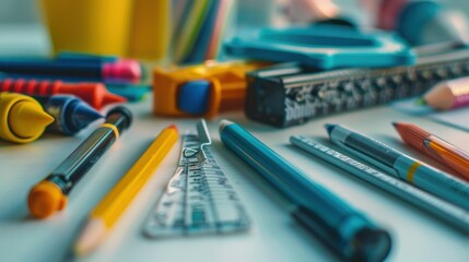 School Supplies Close-Up