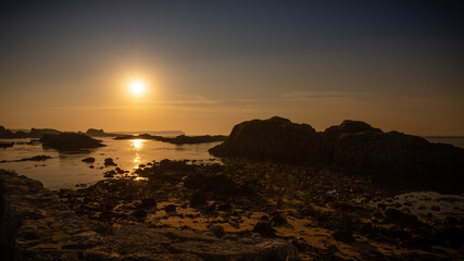 Fototapeta premium Sunset on an irish coastline