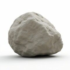 Obraz premium A realistic 3D rendering of a rough stone, ideal for backgrounds, environmental themes, or texture applications in various design projects.