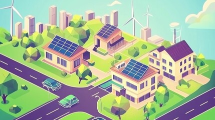 Sustainable Future City: Embracing Green Energy and Eco-Friendly Living