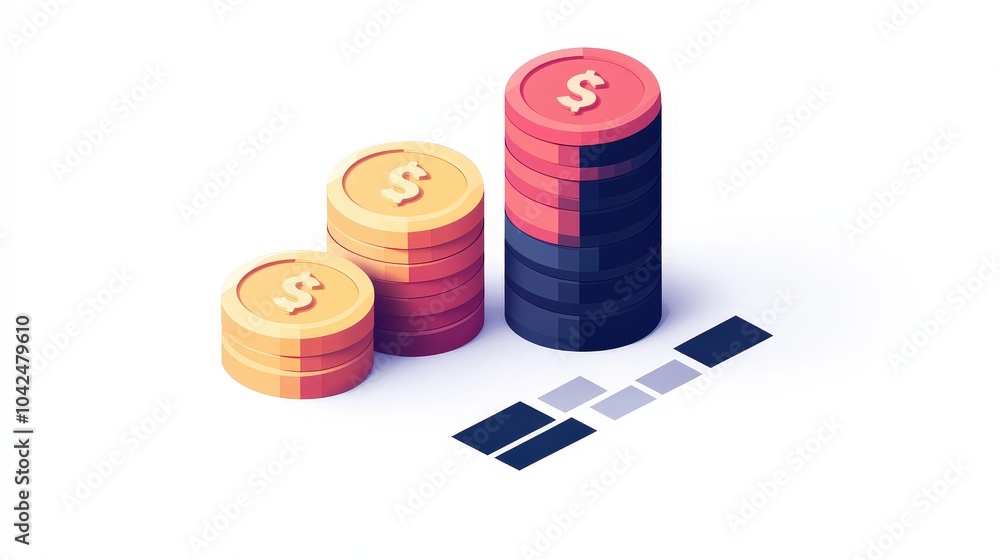 Poster cash flow and net amount visualization