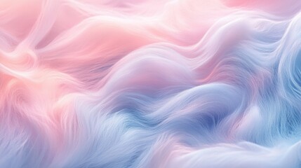 Obraz premium Luxurious soft pink and blue faux fur texture, elegant and trendy in modern fashion concept