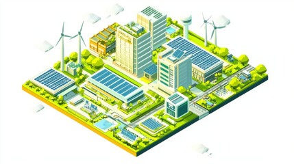 Sustainable Future City: Embracing Green Energy and Eco-Friendly Living