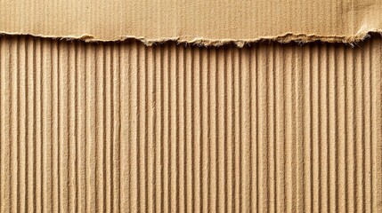 Textured Brown Cardboard Background Close-Up