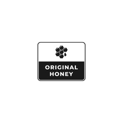Best Original Honey Label or Original Honey sign Vector. The best Original Honey label for product. Elegant Original Honey Label or icon for your product related honey.