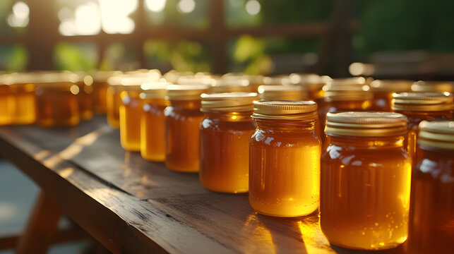 frascos y tarros de miel de abeja produccion de miel organica productos naturales saludables y medicinales 