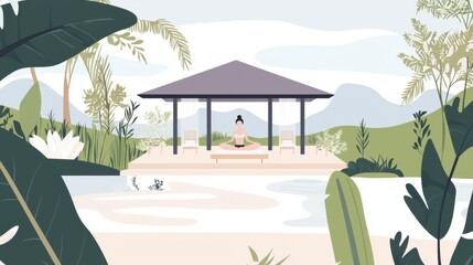 Tranquil Wellness Retreat: Embracing Nature for Health and Mindfulness