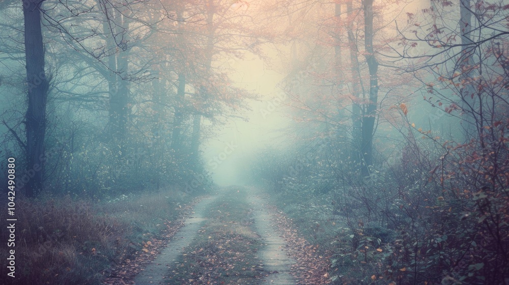 Poster a hazy and dreamy photograph as if its a glimpse into a distant memory or dream.
