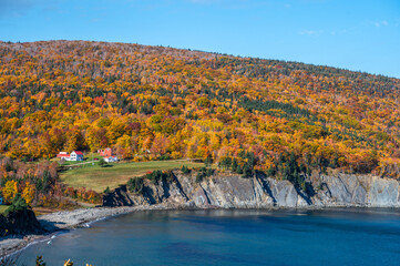 Beautiful Cape Breton Island and National Park in Nova Scotia, Canada