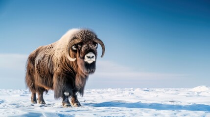 Musk Ox Standing Proud in the Arctic