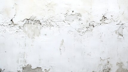 Obraz premium Cracked and Faded White Wall Texture for Backgrounds