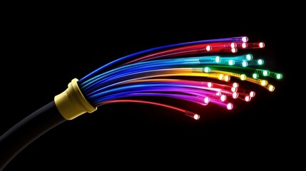 Colorful fiber optical network cable
