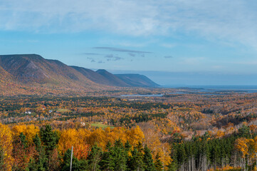 Beautiful Cape Breton Island and National Park in Nova Scotia, Canada
