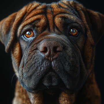 Foto de Shar Pei perro oriundo de china, representante de la dinast&iacute;a Han. Perro de compa&ntilde;&iacute;a y guardia.