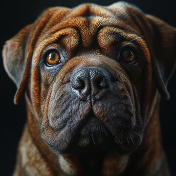 Foto de Shar Pei perro oriundo de china, representante de la dinast&iacute;a Han. Perro de compa&ntilde;&iacute;a y guardia.