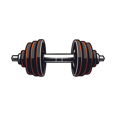 Modern Gym Dumbbell Vector Logo  Fitness Icon Design