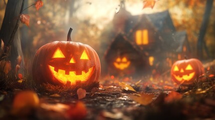 This is an holloween 3D illustration mostly suitable as wallpaper for your desktop and for your home.