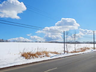 Landscape in Kushiro, Hokkaido in Japan