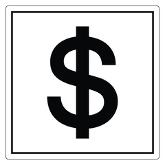 Obraz premium Dollar Sign Icon for Financial Themes